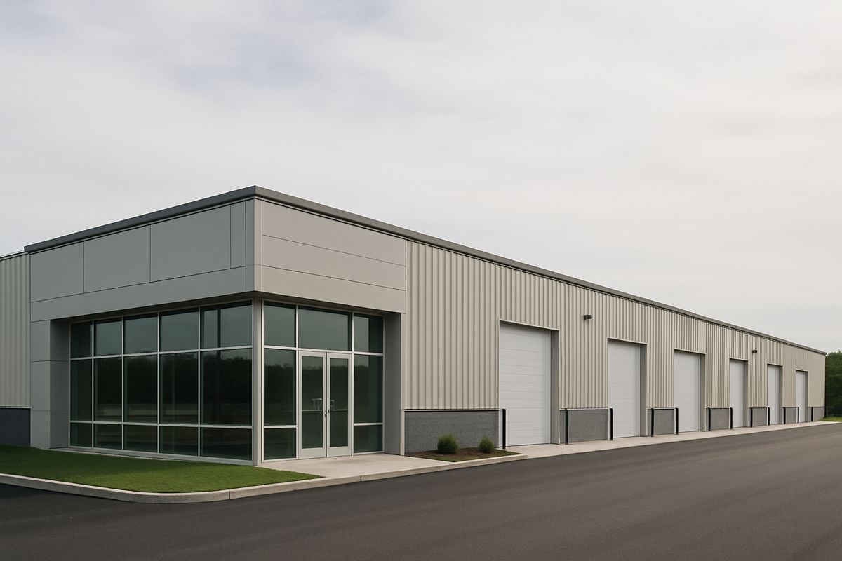 Industrial property at mid scope — representative photography